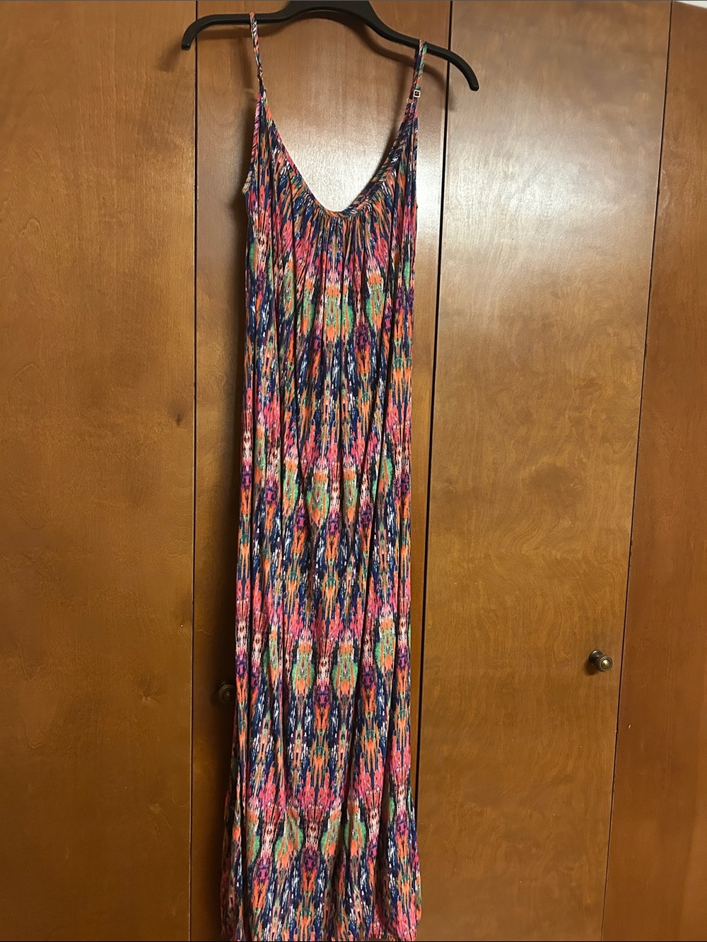Tommy Bahama Colorful Printed Maxi Dress with Spaghetti Straps